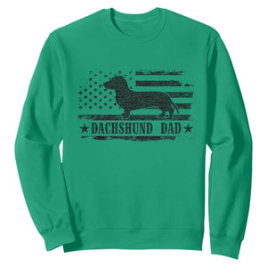 Dachshund Dog Dad Sweatshirt Fathers Day Gift for Dog Lovers American Flag TS10 Irish Green Print Your Wear