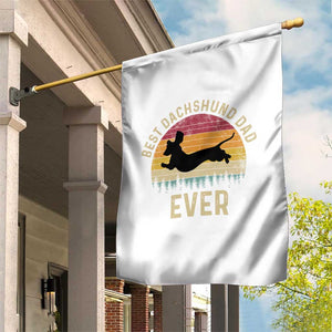 Dachshund Dog Dad Garden Flag Vintage 60s 70s Retro Fathers Day Gift for Dog Lovers TS10 Print Your Wear