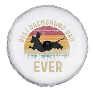 Dachshund Dog Dad Spare Tire Cover Vintage 60s 70s Retro Fathers Day Gift for Dog Lovers TS10 Print Your Wear