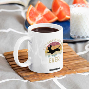 Dachshund Dog Dad Coffee Mug Vintage 60s 70s Retro Fathers Day Gift for Dog Lovers TS10 Print Your Wear