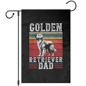 Retro Dog Golden Dad Garden Flag Fathers Day Gift for Dog Lovers Golden Retriever Dad TS10 Black Print Your Wear