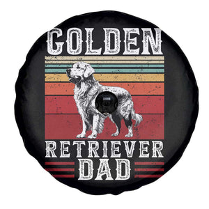 Retro Dog Golden Dad Spare Tire Cover Fathers Day Gift for Dog Lovers Golden Retriever Dad TS10 Print Your Wear