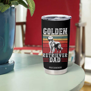 Retro Dog Golden Dad Tumbler Cup Fathers Day Gift for Dog Lovers Golden Retriever Dad TS10 Print Your Wear