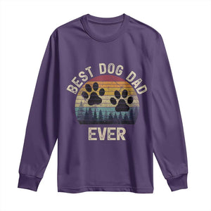 Best Dog Dad Ever Long Sleeve Shirt Fathers Day Gift for Dog Lovers TS10 Purple Print Your Wear