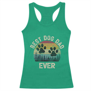 Best Dog Dad Ever Racerback Tank Top Fathers Day Gift for Dog Lovers TS10 Irish Green Print Your Wear
