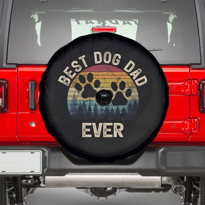 Best Dog Dad Ever Spare Tire Cover Fathers Day Gift for Dog Lovers TS10 Black Print Your Wear