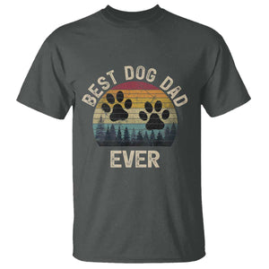 Best Dog Dad Ever T Shirt Fathers Day Gift for Dog Lovers TS10 Dark Heather Print Your Wear