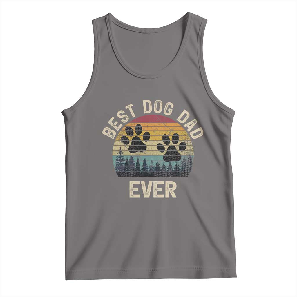 Best Dog Dad Ever Tank Top Fathers Day Gift for Dog Lovers TS10 Deep Heather Print Your Wear