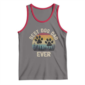 Best Dog Dad Ever Tank Top Fathers Day Gift for Dog Lovers TS10 Deep Heather Red Print Your Wear