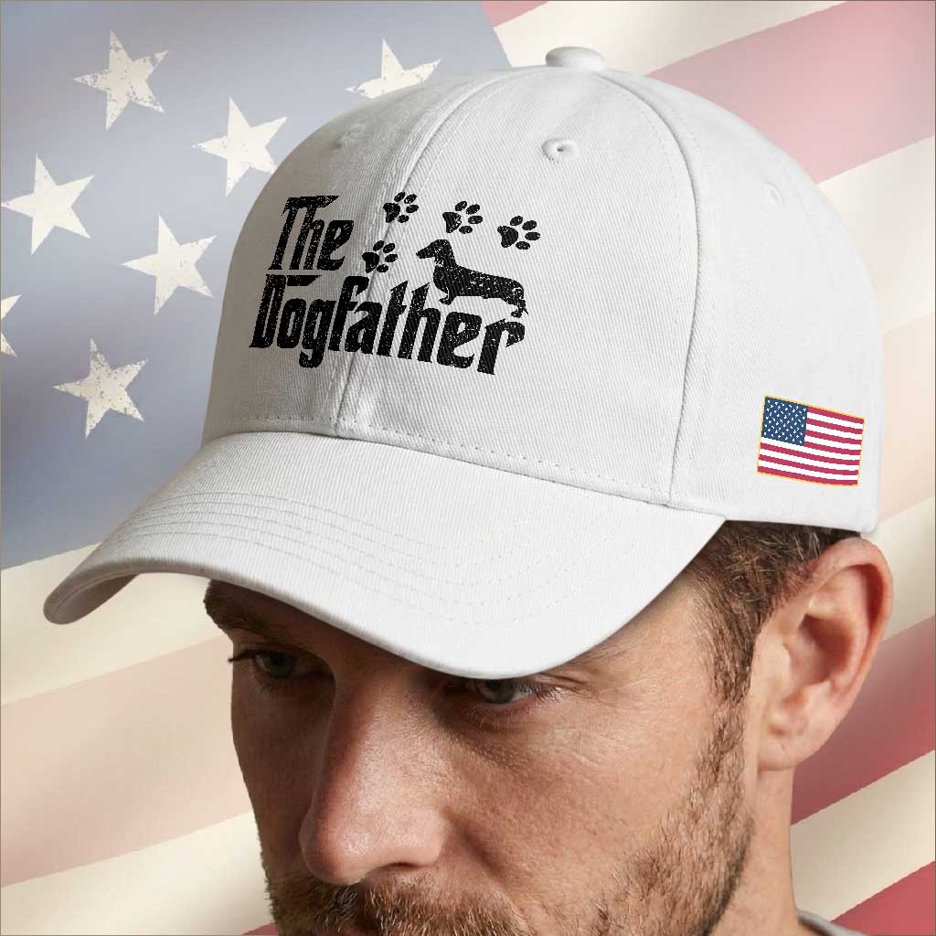 Dachshund Dog Dad Baseball Cap The Dogfather Fathers Day Gifts For Dog Lovers TS10 Print Your Wear