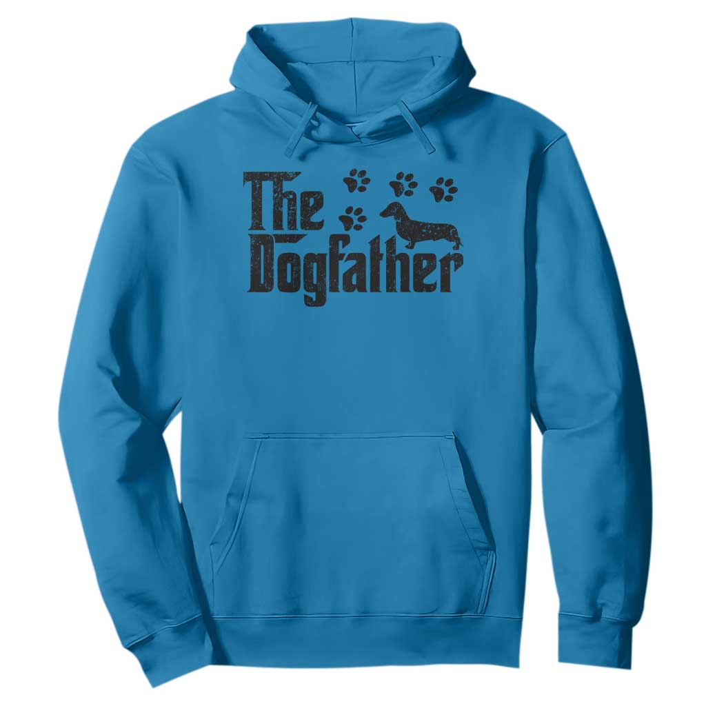 Dachshund Dog Dad Hoodie The Dogfather Fathers Day Gifts For Dog Lovers TS10 Sapphire Print Your Wear