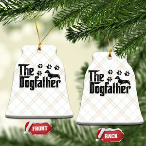 Dachshund Dog Dad Ceramic Ornament The Dogfather Fathers Day Gifts For Dog Lovers TS10 Print Your Wear