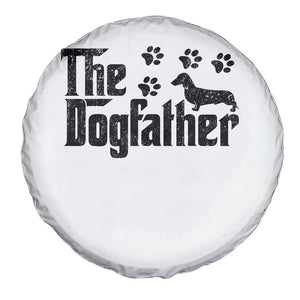 Dachshund Dog Dad Spare Tire Cover The Dogfather Fathers Day Gifts For Dog Lovers TS10 Print Your Wear