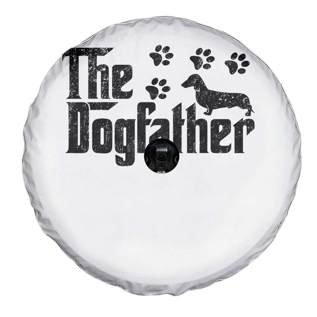 Dachshund Dog Dad Spare Tire Cover The Dogfather Fathers Day Gifts For Dog Lovers TS10 Print Your Wear