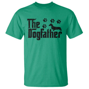 Dachshund Dog Dad T Shirt The Dogfather Fathers Day Gifts For Dog Lovers TS10 Irish Green Print Your Wear