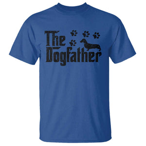 Dachshund Dog Dad T Shirt The Dogfather Fathers Day Gifts For Dog Lovers TS10 Royal Blue Print Your Wear