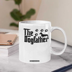 Dachshund Dog Dad Coffee Mug The Dogfather Fathers Day Gifts For Dog Lovers TS10 Print Your Wear