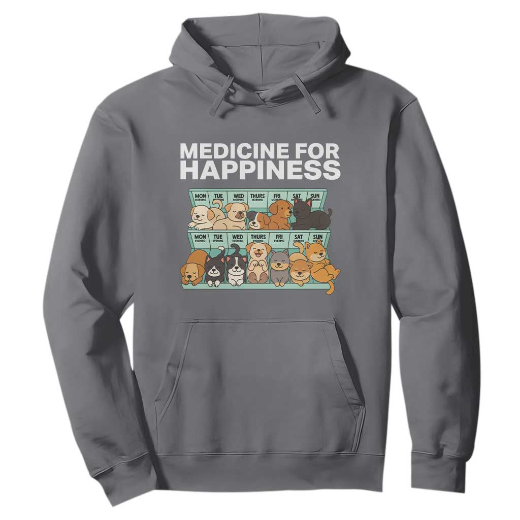 Funny Dog Lover Hoodie My Medicine For Happiness Called Cats Everyday TS10 Charcoal Print Your Wear