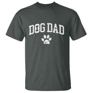 Retro Dog Dad T Shirt Distressed Fathers Day Gift for Dog Lovers TS10 Dark Heather Print Your Wear