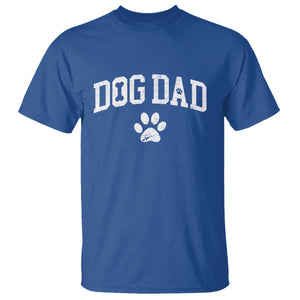 Retro Dog Dad T Shirt Distressed Fathers Day Gift for Dog Lovers TS10 Royal Blue Print Your Wear