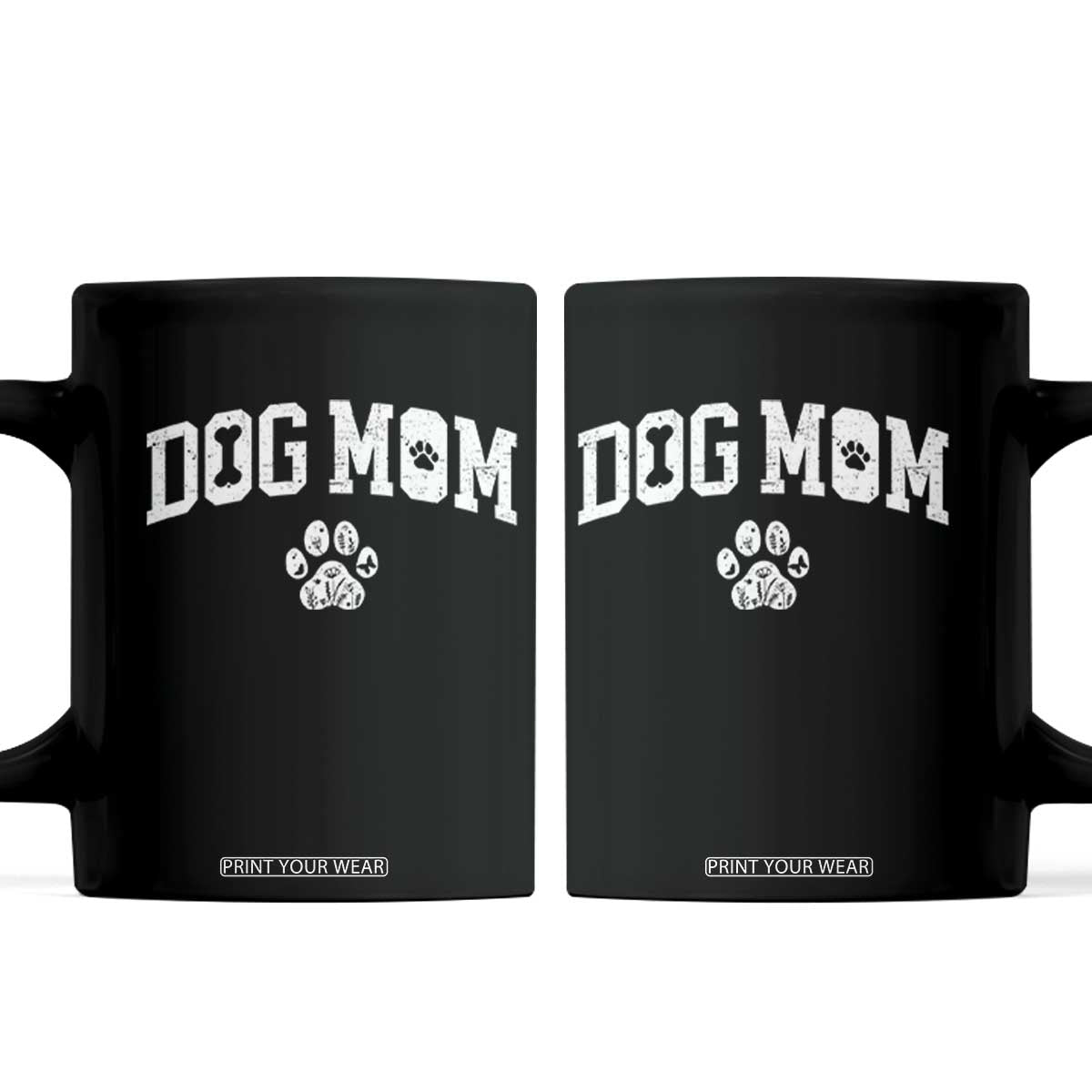 Dog Mom Coffee Mug Floral Fur Mama Gift For Her Mothers Day TS10 Black Print Your Wear