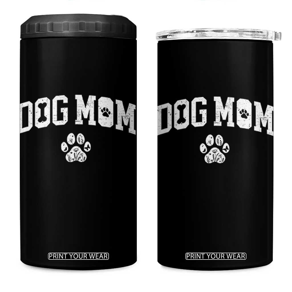 Dog Mom 4 in 1 Can Cooler Tumbler Floral Fur Mama Gift For Her Mothers Day TS10 One Size: 16 oz Black Print Your Wear
