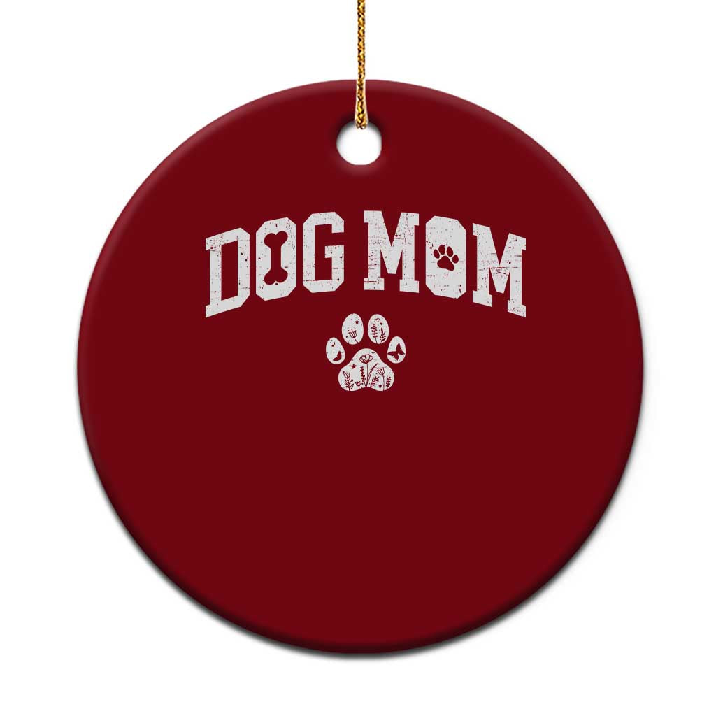 Dog Mom Ceramic Ornament Floral Fur Mama Gift For Her Mothers Day TS10 1pc Red Print Your Wear