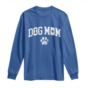 Dog Mom Long Sleeve Shirt Floral Fur Mama Gift For Her Mothers Day TS10 Royal Blue Print Your Wear
