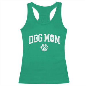 Dog Mom Racerback Tank Top Floral Fur Mama Gift For Her Mothers Day TS10 Irish Green Print Your Wear