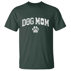 Dog Mom T Shirt Floral Fur Mama Gift For Her Mothers Day TS10 Dark Forest Green Print Your Wear