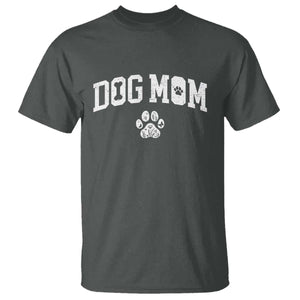 Dog Mom T Shirt Floral Fur Mama Gift For Her Mothers Day TS10 Dark Heather Print Your Wear
