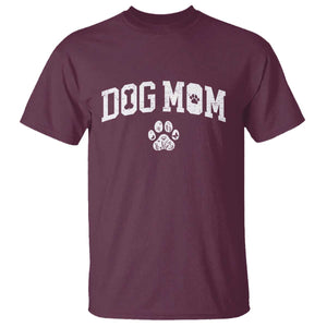 Dog Mom T Shirt Floral Fur Mama Gift For Her Mothers Day TS10 Maroon Print Your Wear