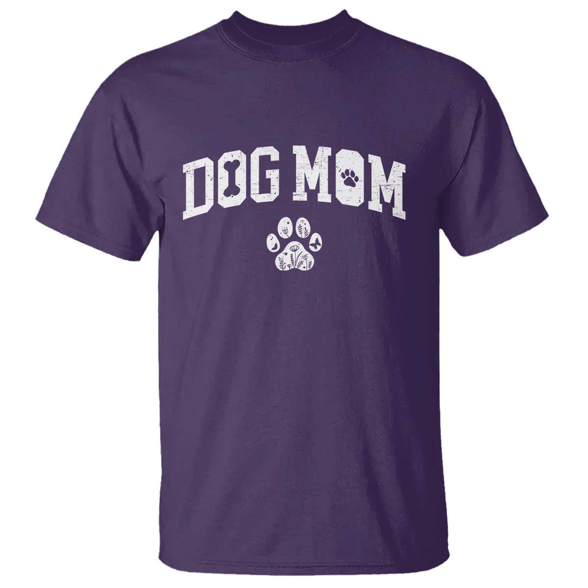 Dog Mom T Shirt Floral Fur Mama Gift For Her Mothers Day TS10 Purple Print Your Wear