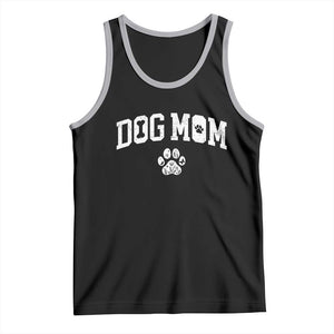 Dog Mom Tank Top Floral Fur Mama Gift For Her Mothers Day TS10 Black Athletic Heather Print Your Wear