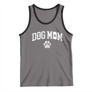 Dog Mom Tank Top Floral Fur Mama Gift For Her Mothers Day TS10 Deep Heather Black Print Your Wear