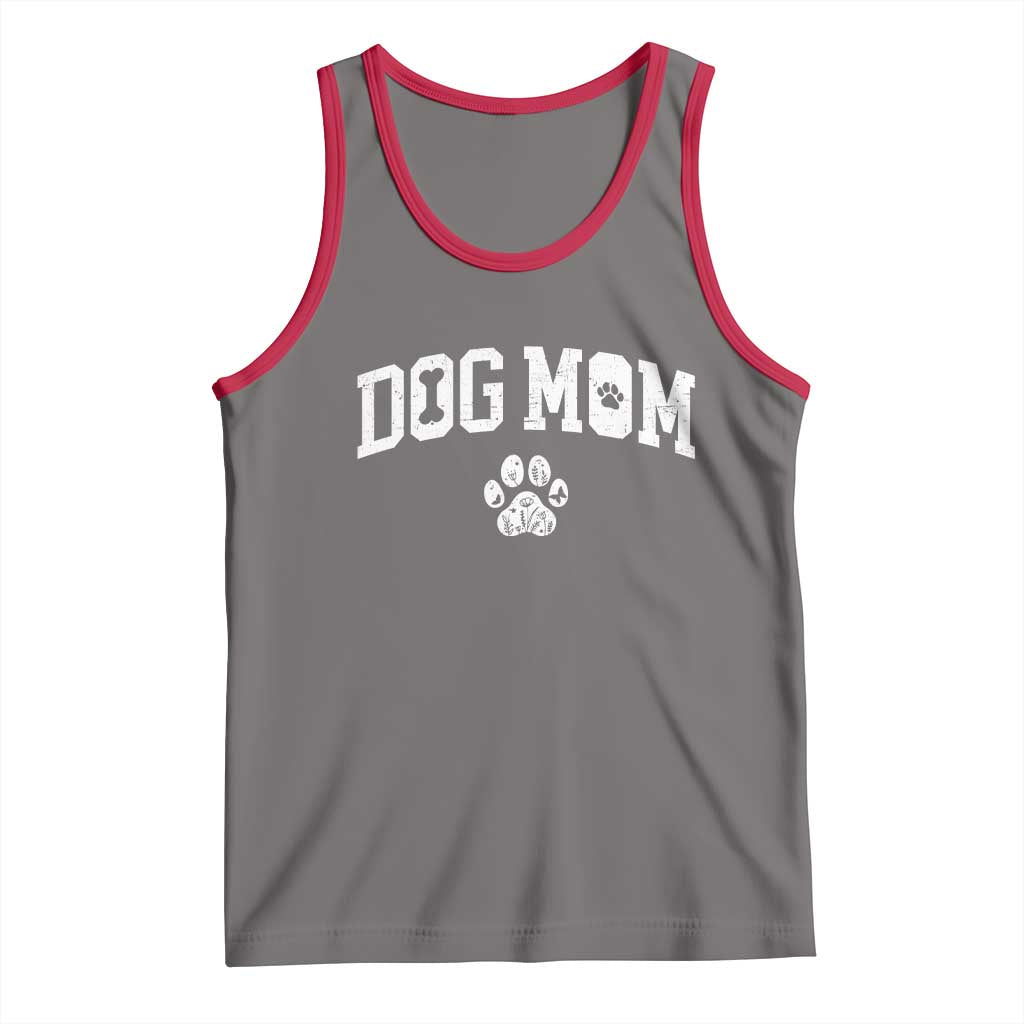 Dog Mom Tank Top Floral Fur Mama Gift For Her Mothers Day TS10 Deep Heather Red Print Your Wear