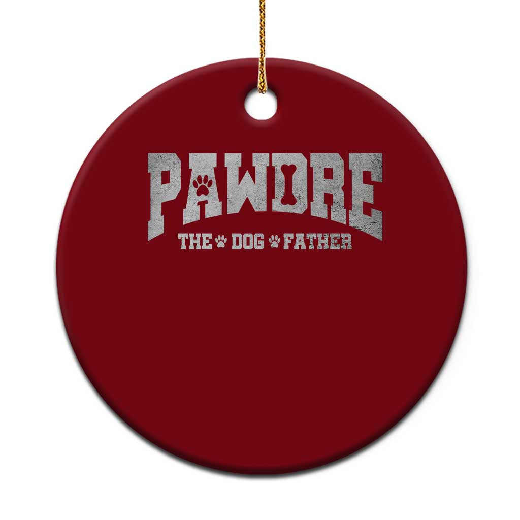 Pawdre The Dog Father Ceramic Ornament Dog Dad Christmas Fathers Day TS10 1pc Red Print Your Wear