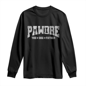 Pawdre The Dog Father Long Sleeve Shirt Dog Dad Christmas Fathers Day TS10 Black Print Your Wear