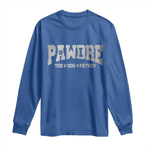 Pawdre The Dog Father Long Sleeve Shirt Dog Dad Christmas Fathers Day TS10 Royal Blue Print Your Wear