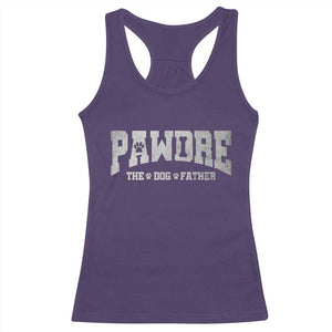Pawdre The Dog Father Racerback Tank Top Dog Dad Christmas Fathers Day TS10 Purple Print Your Wear