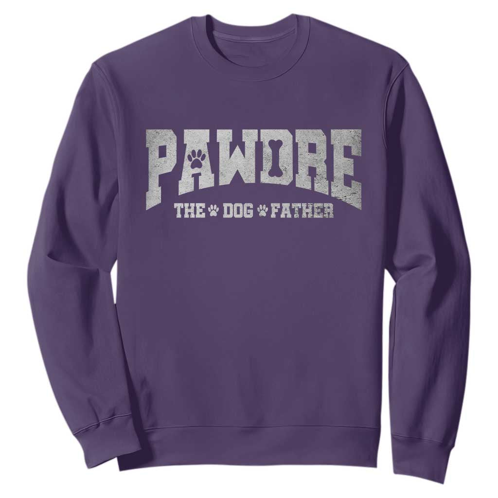 Pawdre The Dog Father Sweatshirt Dog Dad Christmas Fathers Day TS10 Purple Print Your Wear