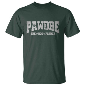Pawdre The Dog Father T Shirt Dog Dad Christmas Fathers Day TS10 Dark Forest Green Print Your Wear