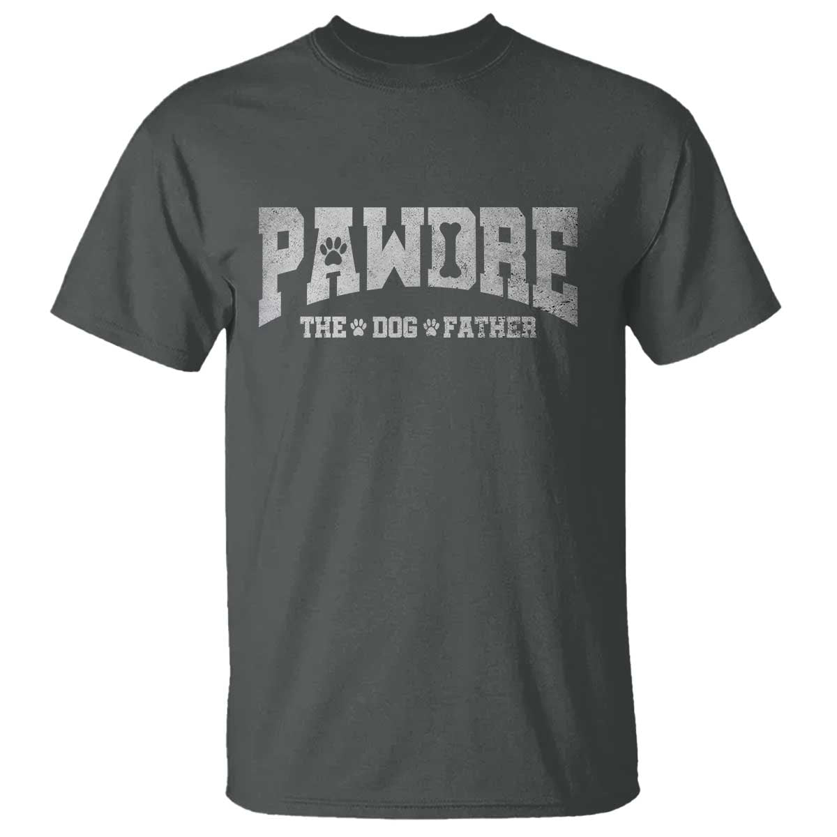 Pawdre The Dog Father T Shirt Dog Dad Christmas Fathers Day TS10 Dark Heather Print Your Wear