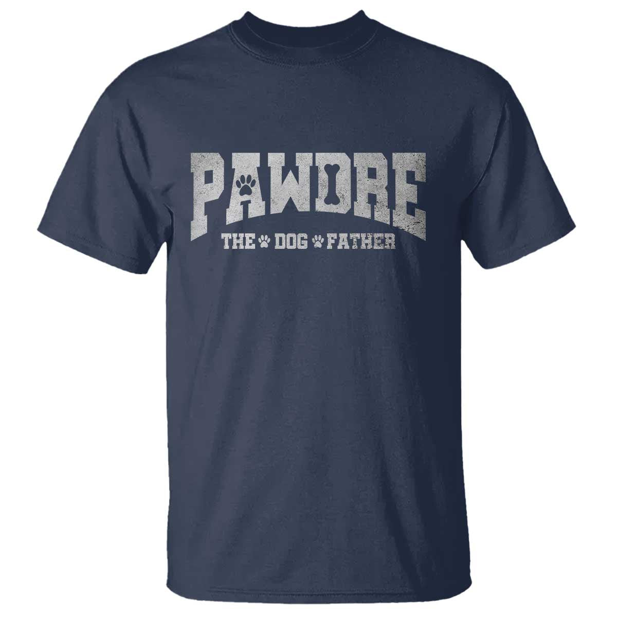 Pawdre The Dog Father T Shirt Dog Dad Christmas Fathers Day TS10 Navy Print Your Wear