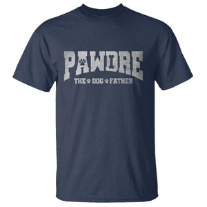 Pawdre The Dog Father T Shirt Dog Dad Christmas Fathers Day TS10 Navy Print Your Wear