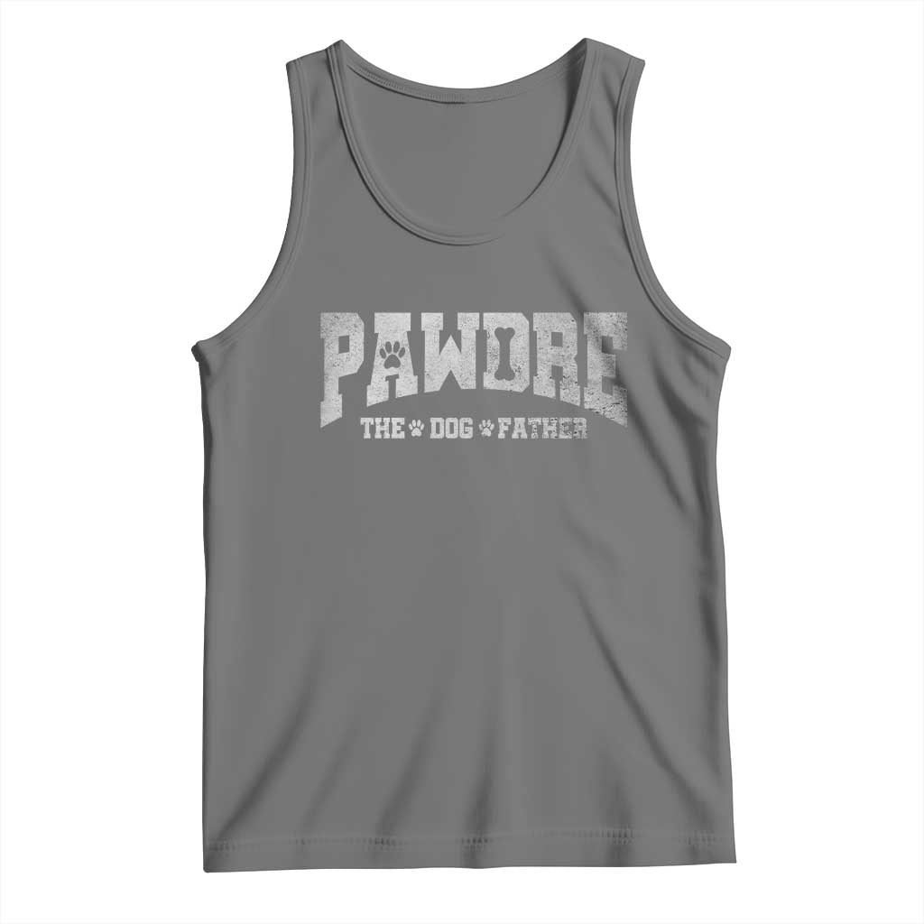 Pawdre The Dog Father Tank Top Dog Dad Christmas Fathers Day TS10 Black Heather Print Your Wear