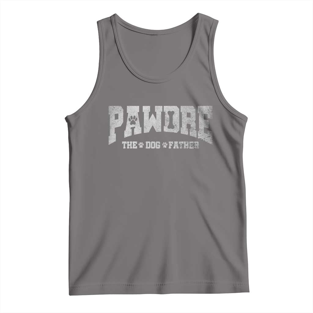 Pawdre The Dog Father Tank Top Dog Dad Christmas Fathers Day TS10 Deep Heather Print Your Wear