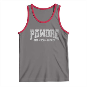 Pawdre The Dog Father Tank Top Dog Dad Christmas Fathers Day TS10 Deep Heather Red Print Your Wear