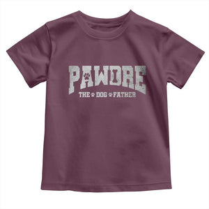 Pawdre The Dog Father Toddler T Shirt Dog Dad Christmas Fathers Day TS10 Maroon Print Your Wear