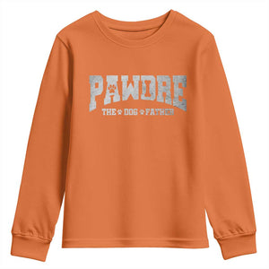 Pawdre The Dog Father Youth Sweatshirt Dog Dad Christmas Fathers Day TS10 Orange Print Your Wear